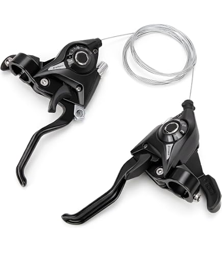 Amazon.co.jp: microNEW自転車 左右変速機シフトレバー-シフトブレーキ